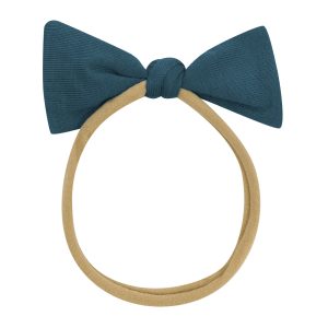 Tiny Nylon Bow in Atlantic