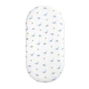 Oval Bassinet Sheet in Jurassic