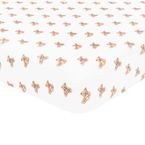 Mini Crib Sheet in Teddy Bear