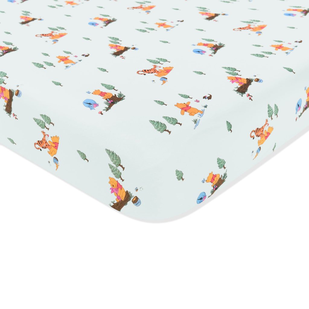 Crib Sheet in Winnie the Pooh Hundred Acre Wood