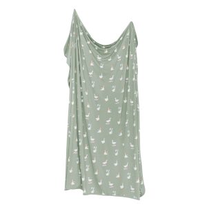Swaddle Blanket in Silly Goose
