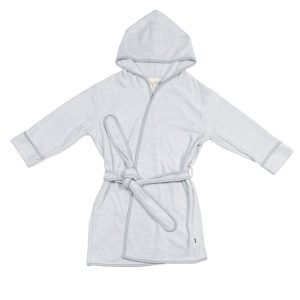 Hooded Bath Robe in Storm