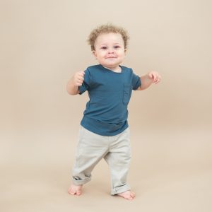 Toddler Crew Neck Tee in Atlantic