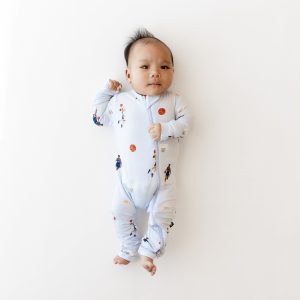 Zippered Romper in Basketball
