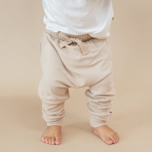 Bamboo Jersey Harem Pants in Bisque