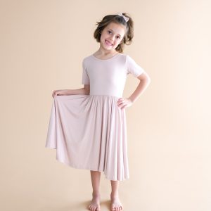 Twirl Dress in Blush