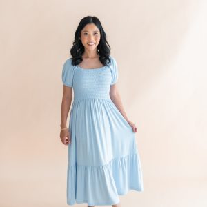 Women's Smocked Dress in Breeze