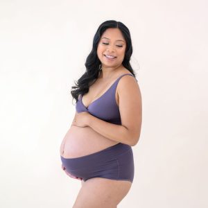 Women's High-Waisted Brief in Currant