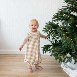 Sleep Bag Walker in Gingham Bisque 1.0