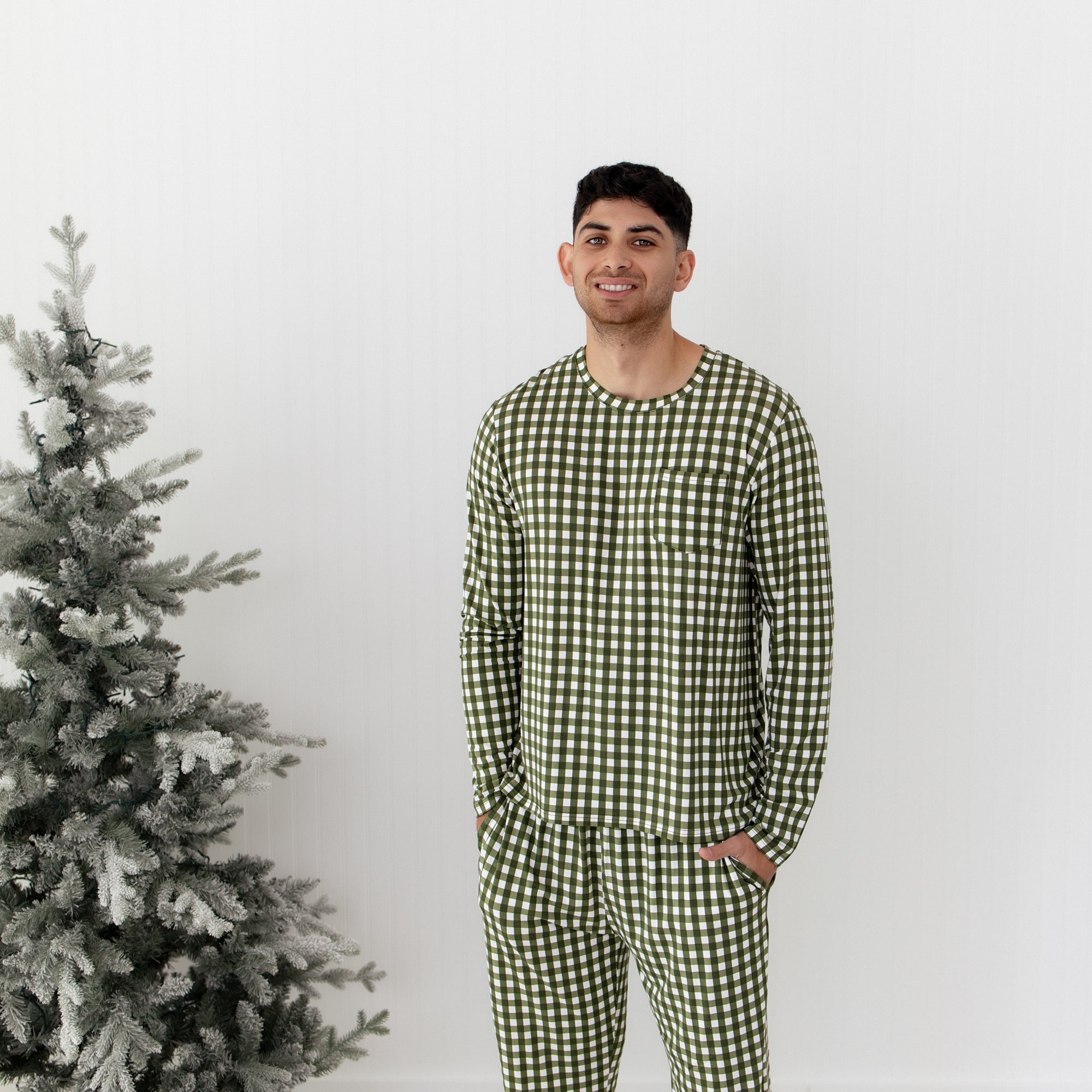 Men's Jogger Set in Gingham Fir - Image 5
