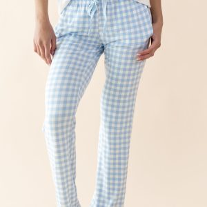 Women's Lounge Pants in Gingham Breeze