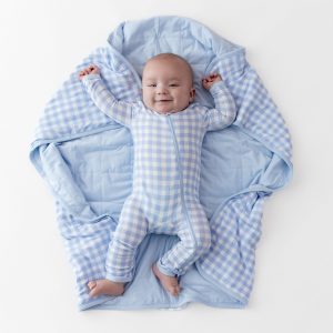 Baby Blanket in Gingham Breeze