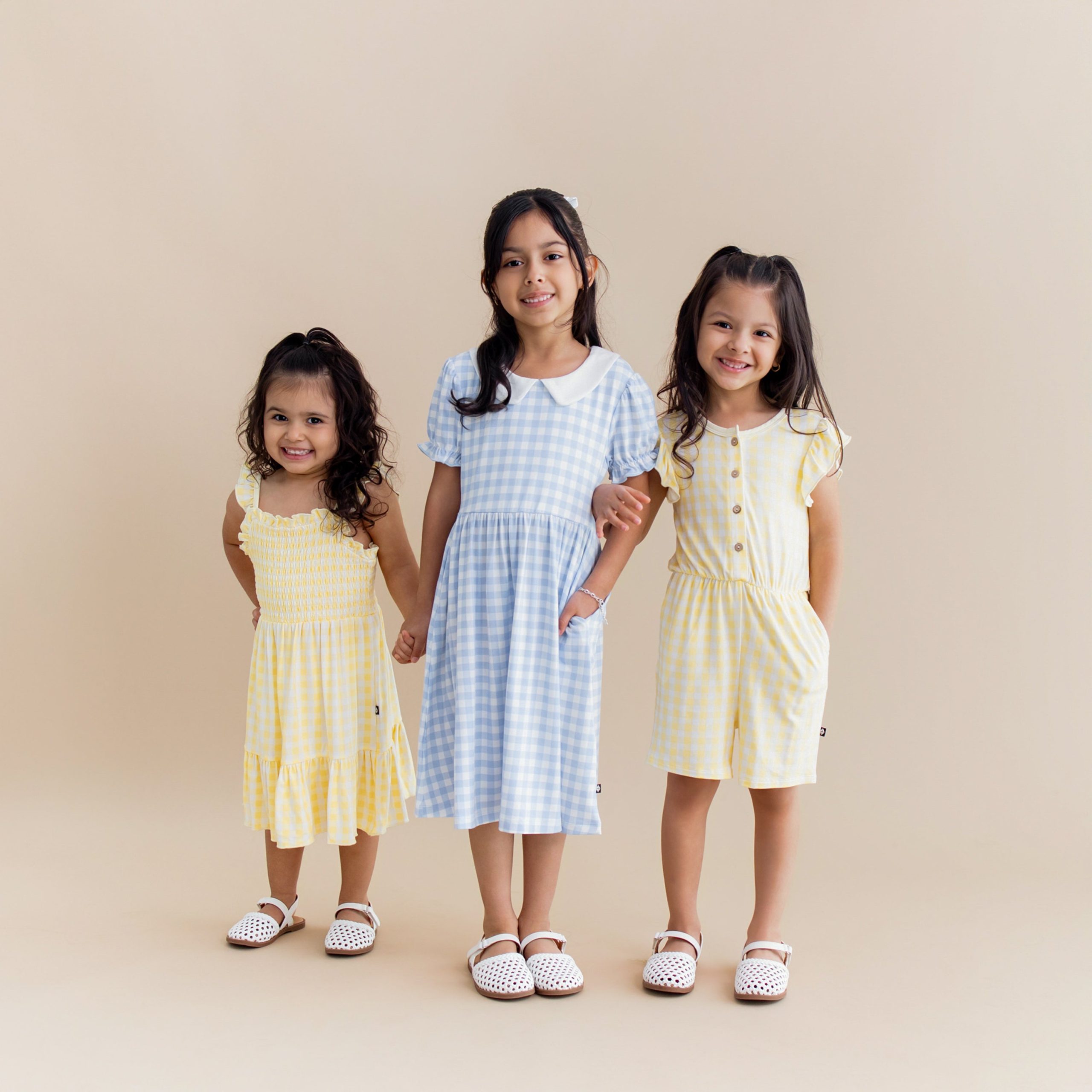 Peter Pan Collar Dress in Gingham Breeze - Image 6