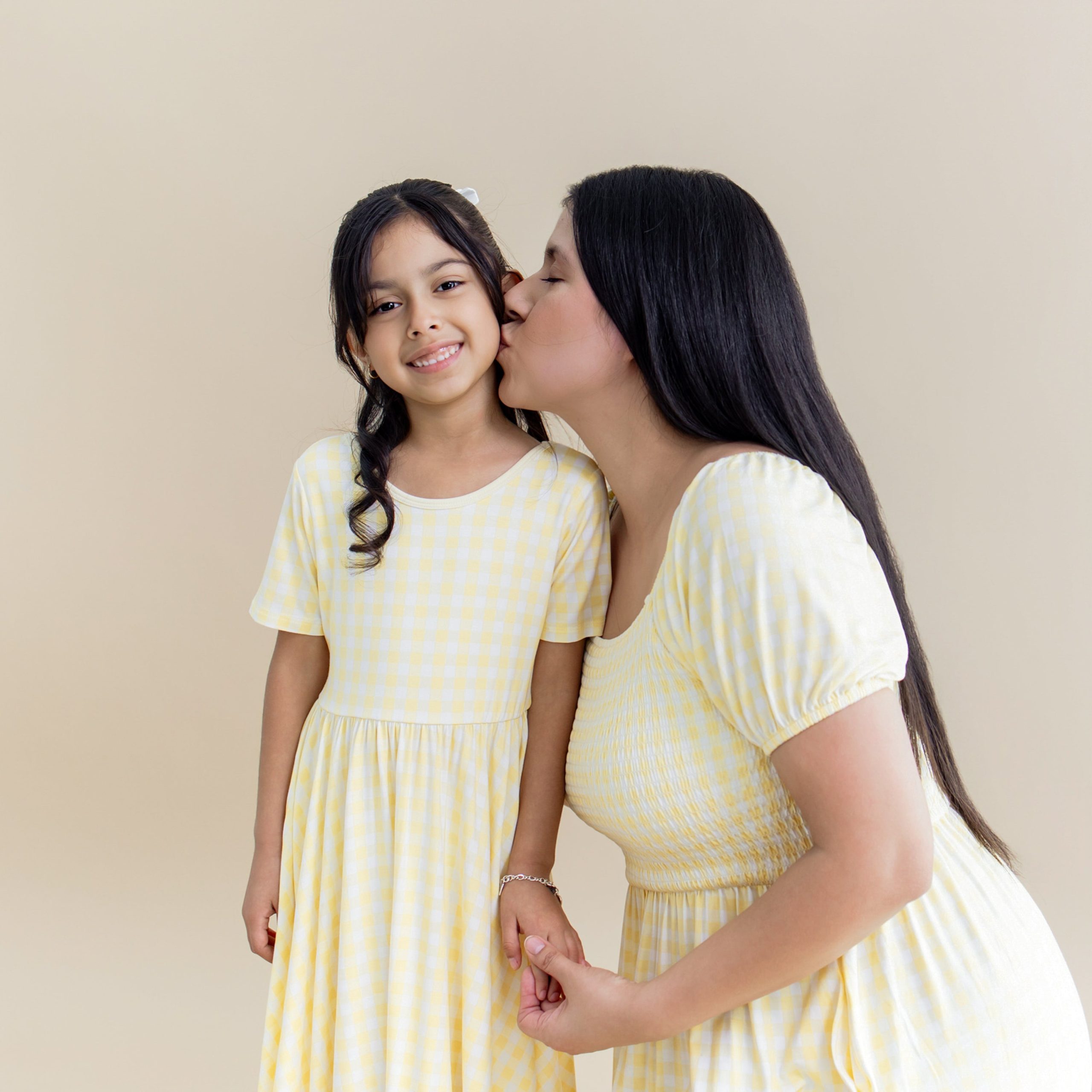 Twirl Dress in Gingham Chamomile - Image 3