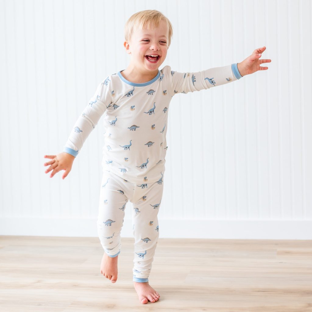 Long Sleeve Pajamas in Jurassic