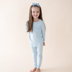 Long Sleeve Pajamas in Breeze