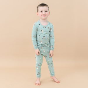 Long Sleeve Pajamas in Golf