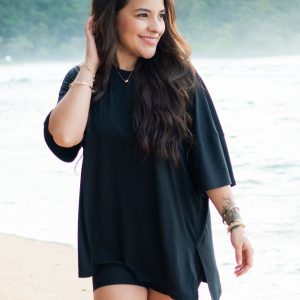 Women's Biker Short Set in Midnight