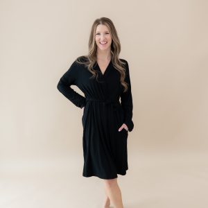 Women's Lounge Robe in Midnight