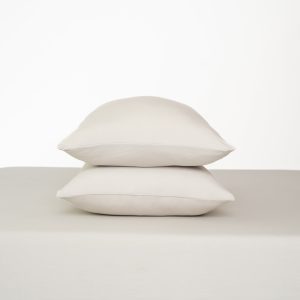 Fitted Sheet with Pillowcases in Oat