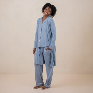 Women's Lounge Robe in Slate