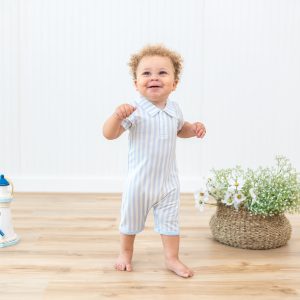 Polo Shortall in Small Mist Stripe