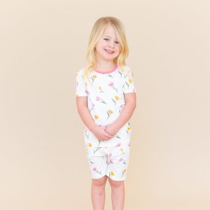 Short Sleeve Pajamas in Tulip