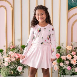 Long Sleeve Toddler Crew Neck Tee in Wicked