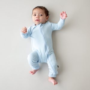 Zippered Romper in Breeze