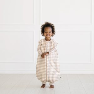 Sleep Bag Walker in Gingham Bisque 2.5