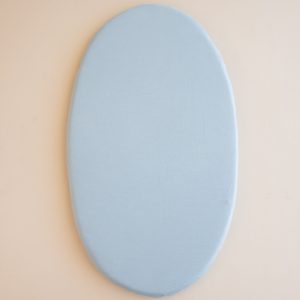Oval Bassinet Sheet in Fog