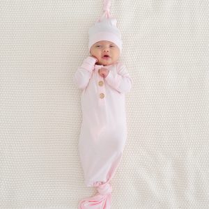 Knotted Gown with Hat Set in Sakura