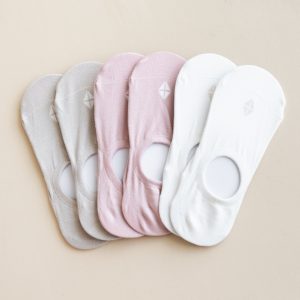 Women's No Show Socks 3-Pack in Neutral